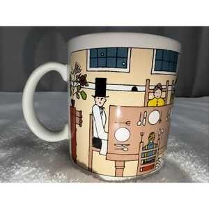 Taylor & NG San Francisco Coffee Mug Family Gathering 1980 Made in Japan Table